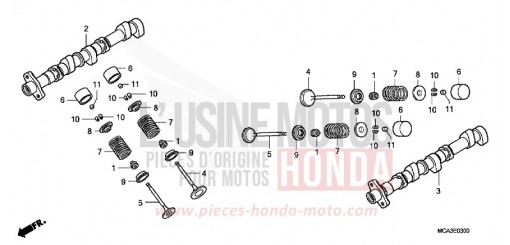 ARBRE A CAMES/SOUPAPE GL1800A5 de 2005